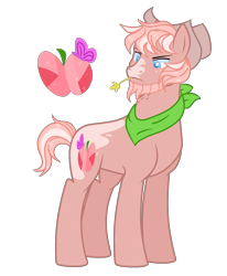 Size: 1720x2084 | Tagged: safe, artist:rose-moonlightowo, imported from derpibooru, oc, oc only, earth pony, pony, male, offspring, parent:big macintosh, parent:princess cadance, parents:cadmac, simple background, solo, stallion, straw in mouth, transparent background