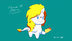 Size: 10887x6125 | Tagged: safe, alternate version, artist:fernandojc-draftsman, imported from derpibooru, oc, oc only, pegasus, pony, burrito, chibi, food, glasses, hoof hold, leonine tail, pegasus oc, signature, simple background, solo, wings