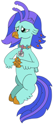 Size: 1464x3220 | Tagged: safe, artist:supahdonarudo, imported from derpibooru, oc, oc only, oc:sea lilly, classical hippogriff, hippogriff, camera, fingers crossed, fingers interlocked, jewelry, necklace, sad, simple background, sitting, transparent background