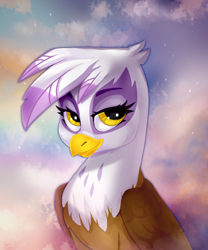 Size: 2000x2400 | Tagged: safe, artist:shooshaa, imported from derpibooru, gilda, griffon, bust, cute, female, gildadorable, looking at you, portrait, solo