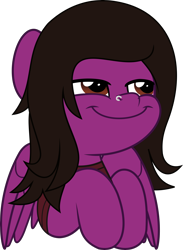 Size: 3667x5000 | Tagged: safe, artist:jhayarr23, imported from derpibooru, part of a set, oc, pegasus, pony, bust, clothes, commission, male, nose piercing, pierce the veil, piercing, ponified, shirt, simple background, smug, solo, stallion, t-shirt, transparent background, vic fuentes, wings, ych result