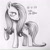 Size: 1280x1280 | Tagged: safe, artist:wourdeluck, imported from derpibooru, fluttershy, pegasus, pony, crosshatch, female, grayscale, inktober, mare, monochrome, no pupils, one hoof raised, raised hoof, solo, traditional art