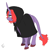 Size: 1738x1772 | Tagged: safe, artist:ponykittenboi, imported from derpibooru, oc, oc only, oc:wavering hoof, cyclops, hybrid, pony, unicorn, cloak, clothes, pony cyclops hybrid, simple background, solo, unshorn fetlocks, white background