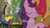 Size: 1920x1080 | Tagged: safe, imported from derpibooru, screencap, big macintosh, discord, spike, sugar belle, draconequus, dragon, earth pony, the big mac question, apple, food, hug, pear tree, pie, tree, winged spike, wings