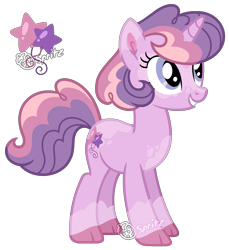 Size: 1617x1765 | Tagged: safe, artist:strawberry-spritz, imported from derpibooru, oc, oc only, pony, unicorn, female, magical lesbian spawn, mare, offspring, parent:pinkie pie, parent:twilight sparkle, parents:twinkie, simple background, solo, transparent background