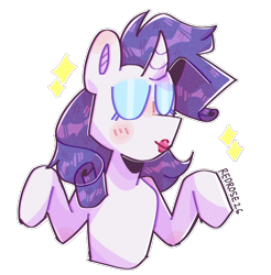 Size: 758x770 | Tagged: safe, artist:redrose26, imported from derpibooru, rarity, pony, unicorn, female, lipstick, simple background, solo, transparent background