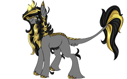 Size: 1920x1200 | Tagged: safe, artist:brainiac, derpibooru exclusive, imported from derpibooru, oc, oc only, oc:knick knack, kirin, kirin-ified, male, simple background, solo, species swap, stallion, transparent background