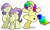 Size: 7600x4600 | Tagged: safe, artist:rainbowtashie, imported from derpibooru, fluttershy, rarity, oc, oc:charitable nature, oc:rainbow tashie, alicorn, earth pony, pegasus, pony, unicorn, alicorn oc, bipedal, butt, commissioner:bigonionbean, cutie mark, extra thicc, female, flank, fusion, fusion:charitable nature, fusion:fluttershy, fusion:rarity, horn, losing balance, mare, not an alicorn, parent:fluttershy, parent:rarity, plot, simple background, transparent background, wings, writer:bigonionbean