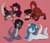 Size: 2223x1933 | Tagged: safe, artist:marsminer, imported from derpibooru, oc, oc only, oc:bramble patch, oc:florid, oc:skullpon, otter, furry, red and black oc