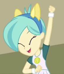 Size: 521x600 | Tagged: safe, imported from derpibooru, screencap, tennis match, equestria girls, cute, female, solo, wondercolt ears