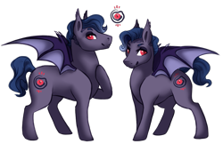 Size: 1013x655 | Tagged: safe, artist:amiookamiwolf, imported from derpibooru, oc, oc only, oc:fallen ashes, bat pony, pony, male, simple background, solo, stallion, transparent background