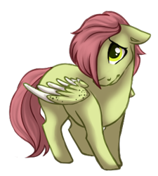 Size: 315x350 | Tagged: safe, artist:amiookamiwolf, imported from derpibooru, oc, oc only, oc:aglais, pegasus, pony, colt, male, offspring, parent:big macintosh, parent:fluttershy, parents:fluttermac, simple background, solo, transparent background