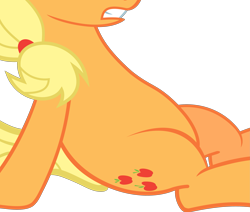 Size: 3477x2954 | Tagged: safe, artist:slb94, edit, imported from derpibooru, vector edit, applejack, pony, princess twilight sparkle (episode), belly, cropped, female, high res, pictures of bellies, simple background, sitting, solo, transparent background, vector