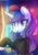 Size: 848x1200 | Tagged: safe, artist:musicfirewind, artist:wavecipher, imported from derpibooru, rarity, pony, unicorn, sweet and elite, beatnik rarity, beret, clothes, cute, female, hat, heart, heart eyes, mare, open mouth, rain, solo, sweater, wingding eyes