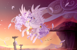 Size: 2451x1599 | Tagged: safe, artist:keltonia, imported from derpibooru, oc, oc only, alicorn, pony, feather, female, mare, solo, twilight (astronomy)