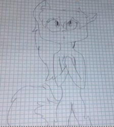 Size: 399x446 | Tagged: safe, artist:pawstheartest, imported from derpibooru, oc, oc only, pony, unicorn, graph paper, horn, lineart, looking up, monochrome, solo, traditional art, unicorn oc