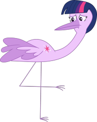 Size: 2144x2701 | Tagged: safe, artist:dupontsimon, imported from derpibooru, sci-twi, twilight sparkle, bird, fanfic:magic show of friendship, equestria girls, crane (animal), fanfic art, simple background, solo, species swap, transformation, transparent background, vector