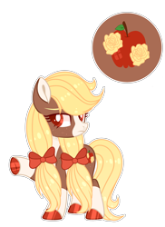 Size: 2388x3288 | Tagged: safe, artist:lilywolfpie, artist:lilywolfpie-yt, imported from derpibooru, oc, oc only, oc:apple rose, earth pony, pony, female, mare, offspring, parent:applejack, parent:trouble shoes, parents:troublejack, simple background, solo, transparent background