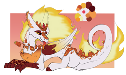 Size: 2871x1728 | Tagged: safe, artist:beardie, imported from derpibooru, daybreaker, draconequus, draconequified, species swap, tongue out