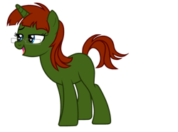 Size: 1024x758 | Tagged: dead source, safe, artist:scintillant-h, imported from derpibooru, oc, oc only, oc:wynja, pony, unicorn, female, glasses, happy, lidded eyes, missing cutie mark, smiling, solo