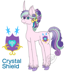 Size: 434x469 | Tagged: safe, artist:sugerthecat, imported from derpibooru, princess cadance, shining armor, fusion, heterochromia, simple background, white background