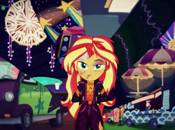 Size: 1019x757 | Tagged: safe, artist:samyvillaly, imported from derpibooru, sunset shimmer, equestria girls, equestria girls series, sunset's backstage pass!, spoiler:eqg series (season 2), female, smoking