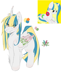 Size: 1143x1360 | Tagged: safe, artist:miphassl, imported from derpibooru, oc, oc only, oc:cyan shine, alicorn, pony, female, original character do not steal, redesign, redraw, smiley face, smiling, solo