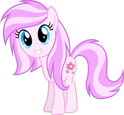 Size: 2130x1976 | Tagged: safe, artist:earth_pony_colds, imported from derpibooru, oc, oc only, oc:cherry bloom, earth pony, pony, cute, female, happy, high res, mare, show accurate, simple background, smiling, solo, transparent background