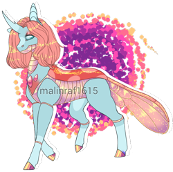 Size: 760x757 | Tagged: safe, artist:malinraf1615, imported from derpibooru, ocellus, changedling, changeling, alternate hairstyle, female, raised hoof, raised leg, redesign, simple background, solo, transparent background