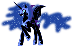 Size: 2800x1780 | Tagged: safe, artist:albinon, artist:antstafer, imported from derpibooru, nightmare moon, pony, commission, commissioner:reversalmushroom, female, simple background, solo, transparent background