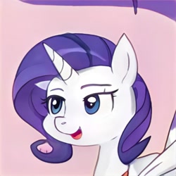 Size: 1024x1024 | Tagged: safe, artist:thisponydoesnotexist, imported from derpibooru, alicorn, pony, ai content, ai generated, generator:thisponydoesnotexist, neural network, not rarity, purple mane, solo, white coat