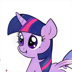 Size: 1024x1024 | Tagged: safe, artist:thisponydoesnotexist, imported from derpibooru, twilight sparkle, alicorn, pony, unicorn, ai content, ai generated, artificial intelligence, generator:thisponydoesnotexist, neural network, not twilight sparkle, solo