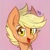 Size: 1024x1024 | Tagged: safe, artist:thisponydoesnotexist, imported from derpibooru, pony, ai content, ai generated, bust, floating blob, freckles, generator:thisponydoesnotexist, looking at you, markings, neural network, not applejack, portrait, short mane, smiling, solo, yellow eyes