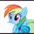 Size: 1024x1024 | Tagged: safe, artist:thisponydoesnotexist, imported from derpibooru, rainbow dash, pony, accidentally a canon character, ai content, ai generated, artificial intelligence, bust, don't look too closely, generator:thisponydoesnotexist, neural network, not rainbow dash, portrait, solo