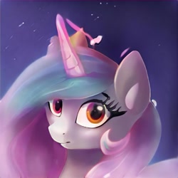 Size: 1024x1024 | Tagged: safe, artist:thisponydoesnotexist, imported from derpibooru, pony, unicorn, ai content, ai generated, artificial intelligence, generator:thisponydoesnotexist, heterochromia, neural network, not celestia, solo