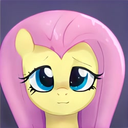 Size: 1024x1024 | Tagged: safe, artist:thisponydoesnotexist, imported from derpibooru, pony, accidentally a canon character, ai content, ai generated, artificial intelligence, bust, generator:thisponydoesnotexist, neural network, not fluttershy, portrait, solo