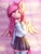 Size: 2000x2600 | Tagged: safe, artist:zefirka, imported from derpibooru, oc, oc only, pegasus, semi-anthro, clothes, female, not fluttershy, not scootaloo, pegasus oc, skirt, socks, solo, sweater, thigh highs, wings