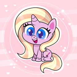 Size: 1946x1946 | Tagged: safe, artist:felux, imported from derpibooru, oc, oc only, oc:ola tiger, pony, unicorn, my little pony: pony life, cute, female, g4.5, horn, mare, ocbetes, smiling, solo, unicorn oc