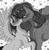 Size: 1512x1550 | Tagged: safe, artist:reikoku-huntress, imported from derpibooru, princess luna, twilight sparkle, alicorn, pony, black and white, blushing, constellation, cute, doujin, ethereal mane, female, floating heart, gray background, grayscale, heart, kissing, lesbian, lunabetes, manga, mare, monochrome, nose kiss, shipping, shy, simple background, smol, spread wings, starry mane, tall, twiabetes, twiluna, wings