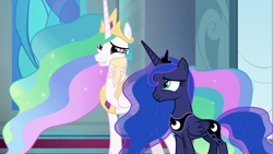 Size: 1920x1080 | Tagged: safe, imported from derpibooru, screencap, princess celestia, princess luna, the ending of the end