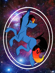 Size: 3000x4000 | Tagged: safe, artist:toptian, imported from derpibooru, oc, oc only, earth pony, pony, earth pony oc, eyes closed, floating, male, space, stallion