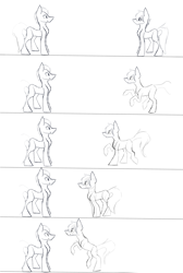 Size: 2009x2986 | Tagged: safe, artist:toptian, imported from derpibooru, oc, oc only, earth pony, pony, comic, earth pony oc, lineart, male, monochrome, stallion