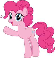 Size: 9901x10555 | Tagged: safe, artist:alandssparkle, artist:firesidearmy46231, imported from derpibooru, pinkie pie, earth pony, pony, my little pony: pony life, absurd resolution, alternate hairstyle, alternate mane style, cute, diapinkes, female, g4, g4.5, g4.5 to g4, looking at you, mare, open mouth, simple background, solo, transparent background, vector, waving, waving at you