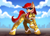 Size: 4144x2980 | Tagged: safe, artist:airiniblock, imported from derpibooru, oc, oc only, oc:snare beat, earth pony, pony, armor, commission, female, rcf community, solo