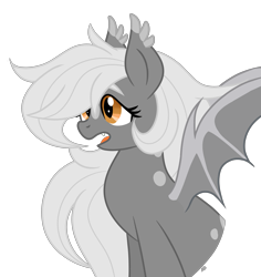 Size: 2755x2924 | Tagged: safe, artist:dreamy990, artist:nightydream, imported from derpibooru, oc, oc only, oc:moonbite, bat pony, pony, female, mare, simple background, solo, transparent background