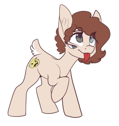 Size: 2660x2804 | Tagged: safe, artist:helemaranth, imported from derpibooru, oc, oc only, earth pony, pony, :p, earth pony oc, multiple eyes, raised hoof, simple background, smiling, solo, tongue out, transparent background