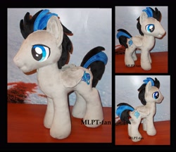 Size: 3632x3144 | Tagged: safe, artist:calusariac, imported from derpibooru, oc, oc:slipstream, pegasus, pony, irl, male, photo, plushie, solo, stallion