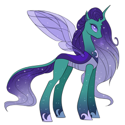 Size: 1920x1914 | Tagged: safe, artist:kxttponies, imported from derpibooru, oc, oc only, changepony, pony, female, offspring, parent:pharynx, parent:princess luna, parents:lunarynx, simple background, solo, transparent background