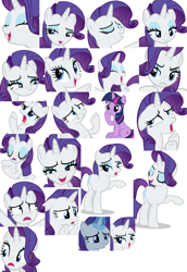 Size: 2948x4280 | Tagged: safe, artist:anonymous, rarity, twilight sparkle, alicorn, pony, unicorn, dragon dropped, season 9, spoiler:s09, /mlp/, 4chan, twilight sparkle (alicorn), vector