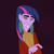 Size: 1252x1252 | Tagged: safe, imported from derpibooru, twilight sparkle, human, humanized, kuzco, male, nightmare fuel, purple background, simple background, solo, the emperor's new groove